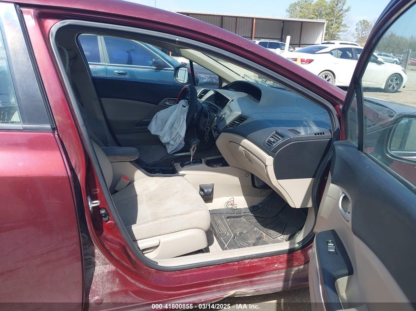 2012 HONDA CIVIC VIN: 2HGFB2F54CH531562