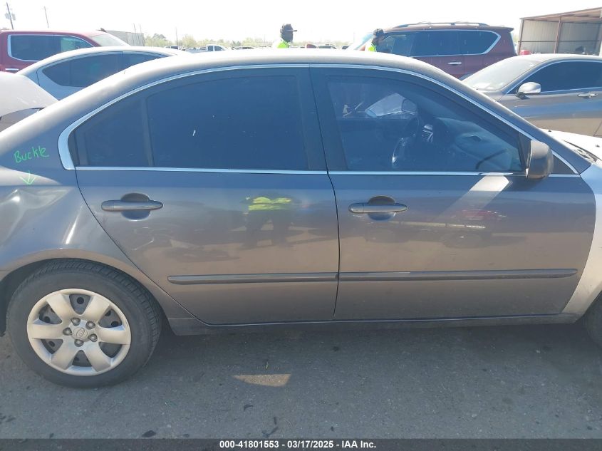 2008 Kia Optima Lx VIN: KNAGE123385194418 Lot: 41801553