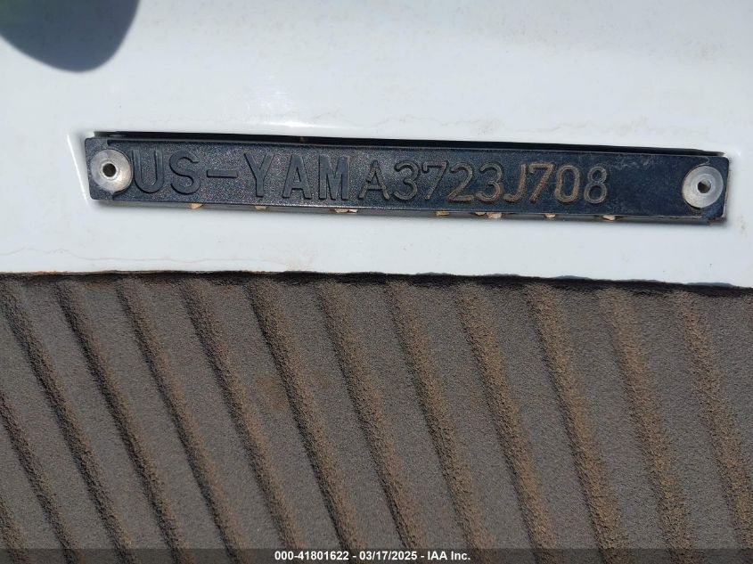 2008 Yamaha Fx Cruiser VIN: YAMA36401708 Lot: 41801622