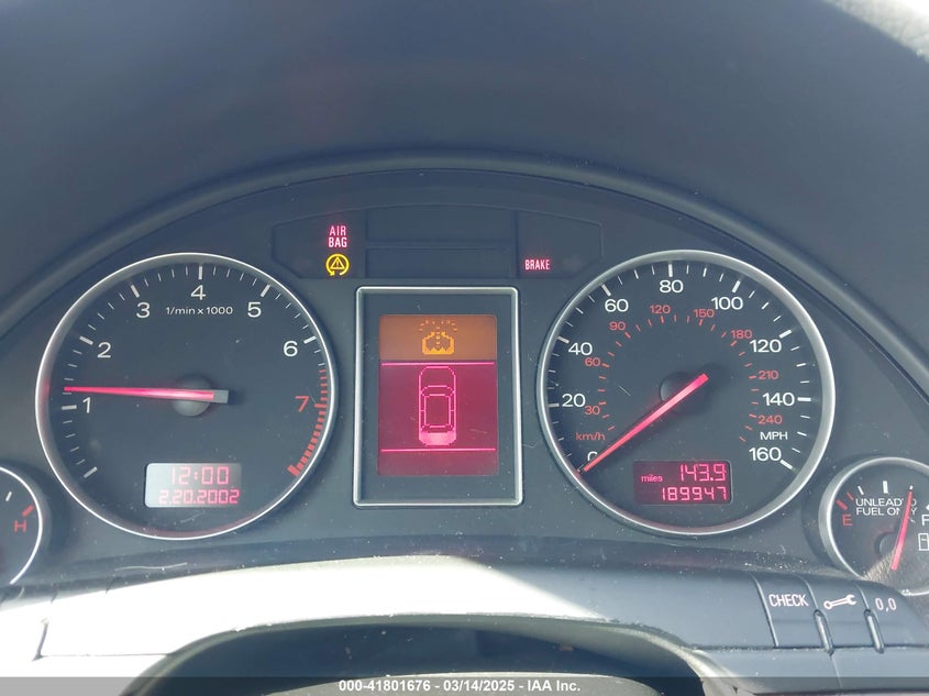 2003 Audi A4 3.0 VIN: WAULT68E13A355746 Lot: 41801676