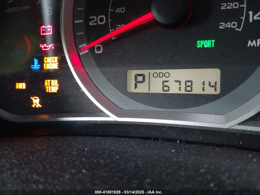 2010 SUBARU IMPREZA OUTBACK SPORT VIN: JF1GH6D66AH815885
