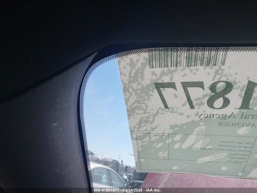 2012 Dodge Avenger Sxt VIN: 1C3CDZCB1CN179180 Lot: 41801877