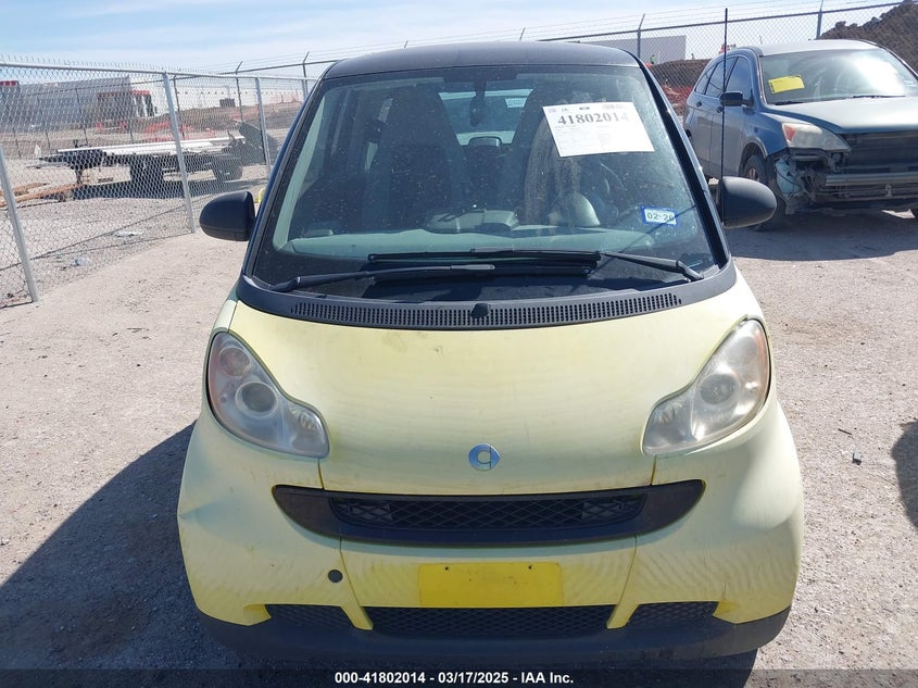 2008 SMART FORTWO VIN: WMEEJ31X58K161090