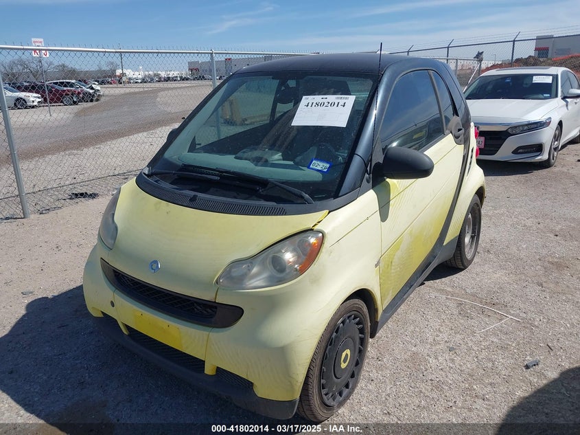2008 SMART FORTWO VIN: WMEEJ31X58K161090