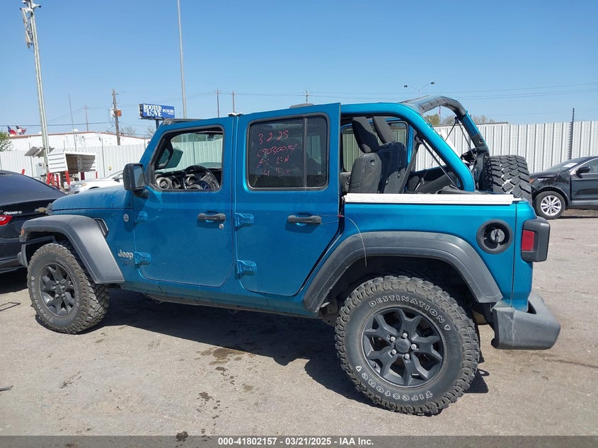 2020 JEEP WRANGLER UNLIMITED SPORT S 4X4 - 1C4HJXDGXLW212437