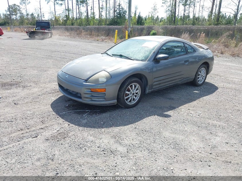 2002 Mitsubishi Eclipse Gs grey coupe gasoline 4A3AC44G72E016421 photo #3