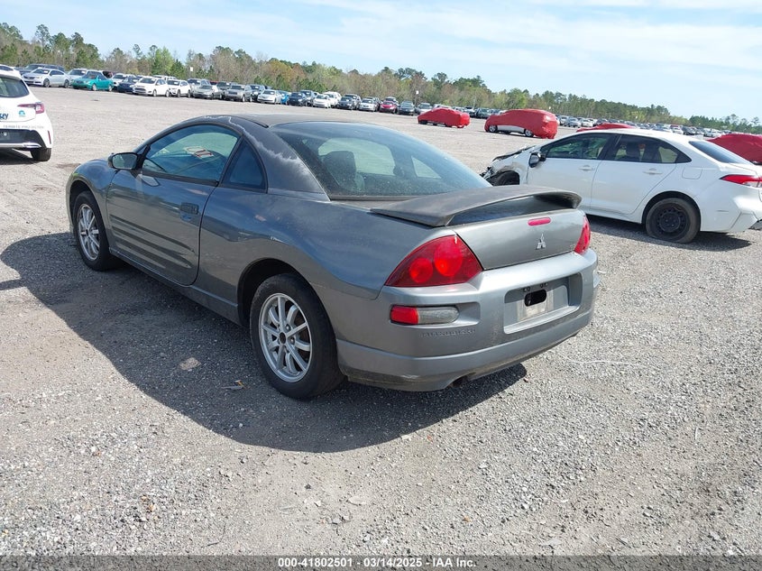2002 Mitsubishi Eclipse Gs grey coupe gasoline 4A3AC44G72E016421 photo #4