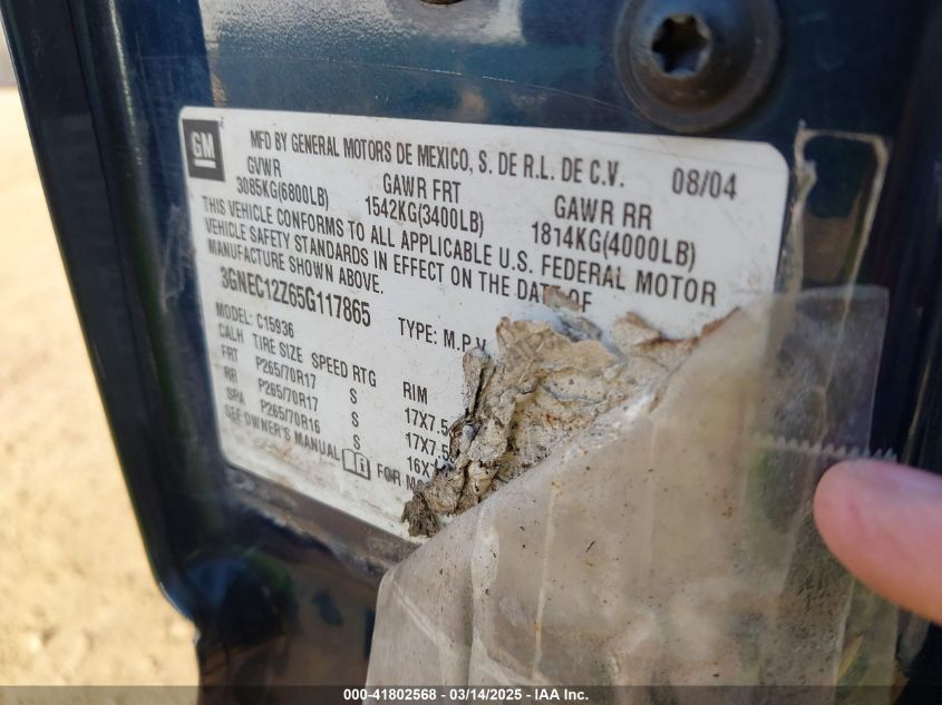 2005 Chevrolet Tahoe Lt VIN: 1GNEK13T95J226204 Lot: 41802568