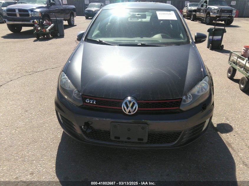 2013 VOLKSWAGEN GTI VIN: WVWGV7AJ2DW140148