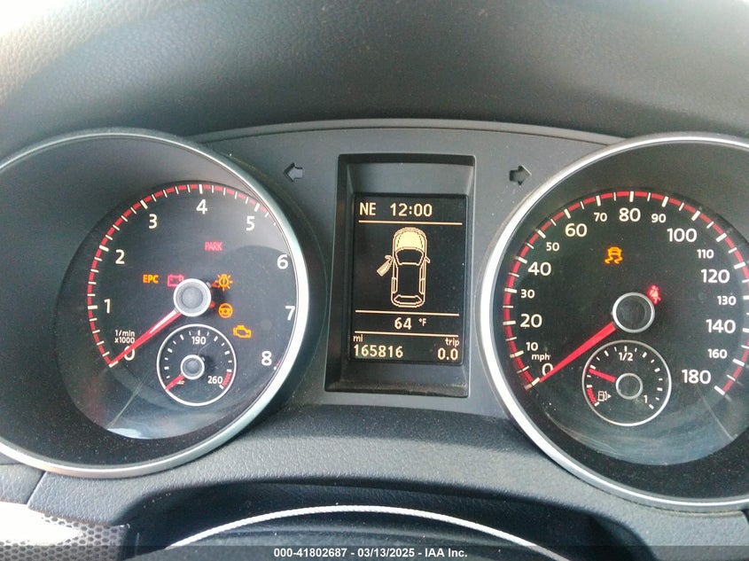 2013 VOLKSWAGEN GTI VIN: WVWGV7AJ2DW140148