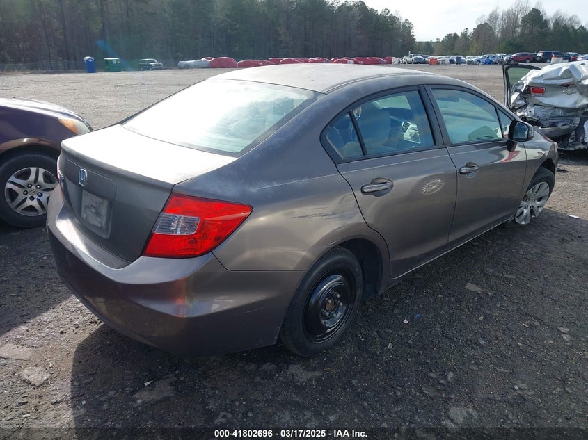 2012 HONDA CIVIC VIN: 2HGFB2F51CH578001
