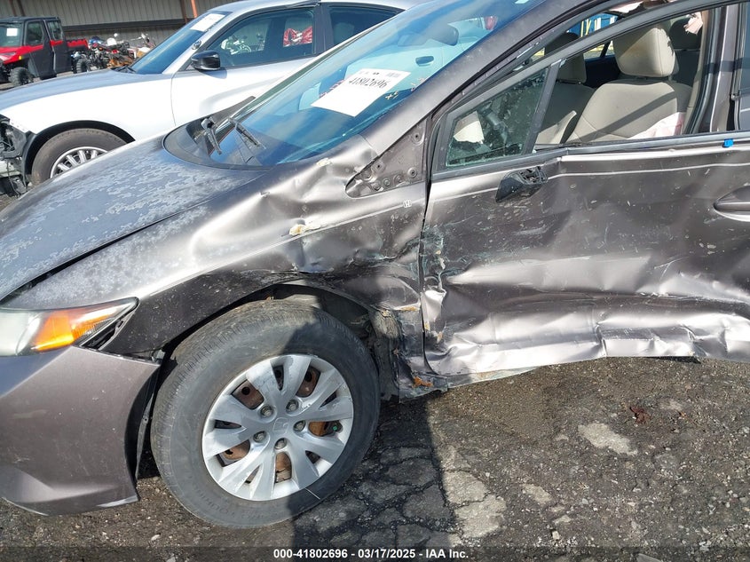 2012 HONDA CIVIC VIN: 2HGFB2F51CH578001