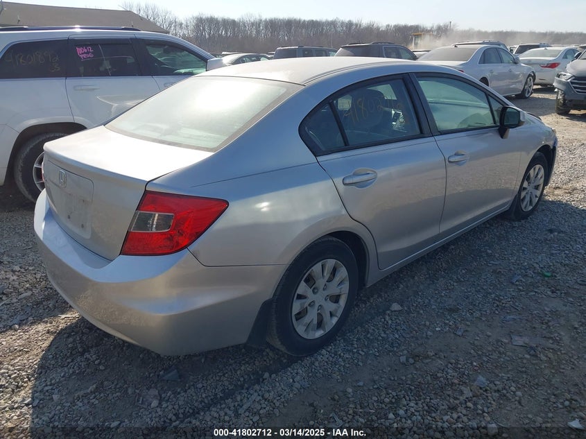 2012 HONDA CIVIC VIN: 2HGFB2F54CH303657