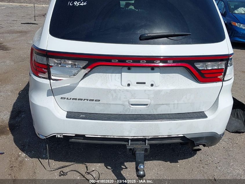 2015 Dodge Durango Sxt VIN: 1C4RDHAG7FC169526 Lot: 41802820