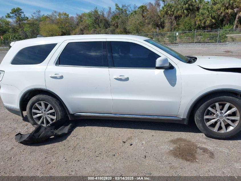 2015 Dodge Durango Sxt VIN: 1C4RDHAG7FC169526 Lot: 41802820