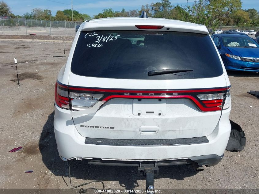 2015 Dodge Durango Sxt VIN: 1C4RDHAG7FC169526 Lot: 41802820