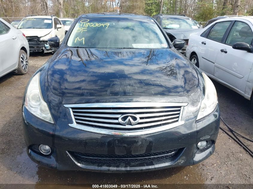 2011 Infiniti G25X VIN: JN1DV6AR5BM652422 Lot: 41803049