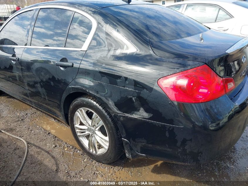 2011 Infiniti G25X VIN: JN1DV6AR5BM652422 Lot: 41803049