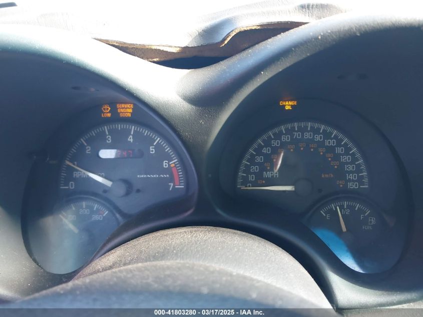 2000 Pontiac Grand Am Gt VIN: 1G2NW12E2YM806353 Lot: 41803280