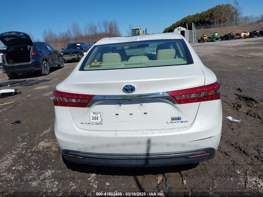 2017 TOYOTA AVALON HYBRID VIN: 4T1BD1EB1HU057319