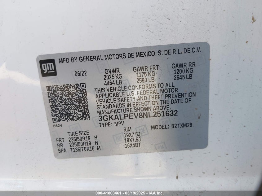 2022 GMC TERRAIN FWD SLT - 3GKALPEV8NL251632