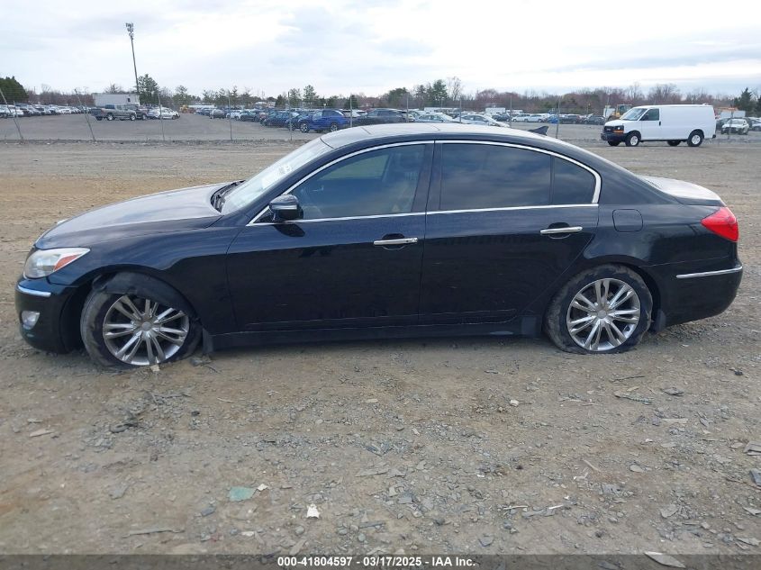 2012 Hyundai Genesis 3.8 VIN: KMHGC4DD5CU199291 Lot: 41804597