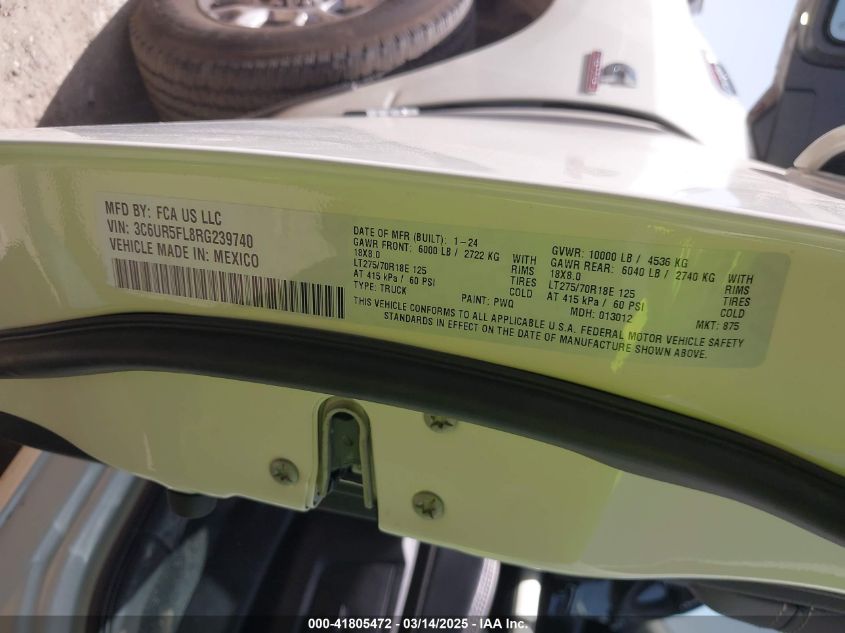 2024 Ram 2500 - 3C6UR5FL8RG239740