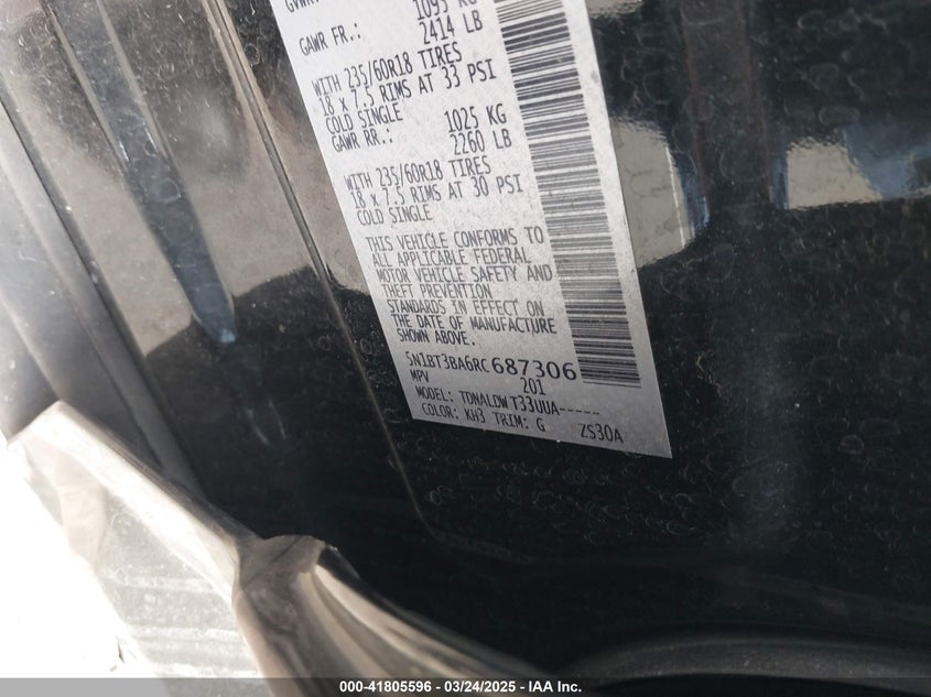 2024 NISSAN ROGUE SV - 5N1BT3BA6RC687306