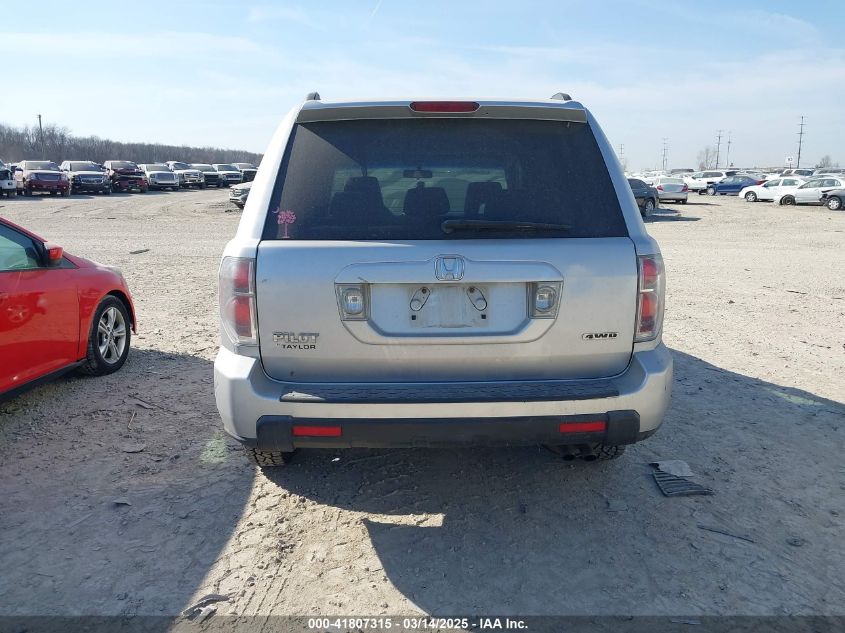2006 Honda Pilot Ex VIN: 2HKYF18466H552824 Lot: 41807315