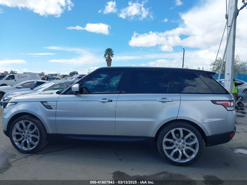 2014 Land Rover Range Rover Sport 3.0L V6 Supercharged Hse VIN: SALWR2WFXEA312957 Lot: 41807943