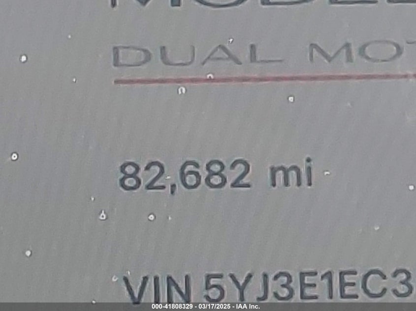 2022 TESLA MODEL 3 VIN: 5YJ3E1EC3NF296891