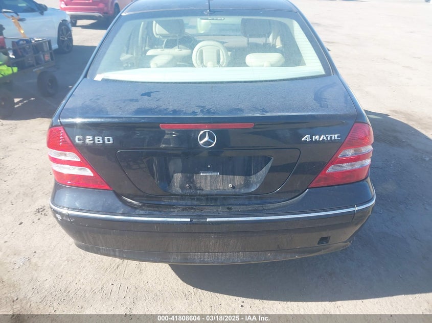 2007 MERCEDES-BENZ C 280 VIN: WDBRF92H87F909607