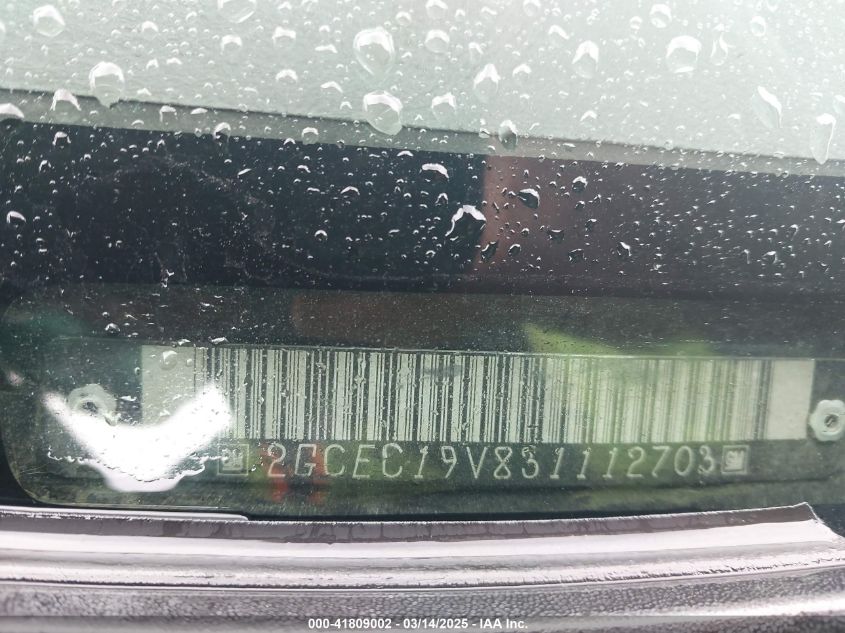 2003 Chevrolet Silverado 1500 Ls VIN: 2GCEC19V831112703 Lot: 41809002