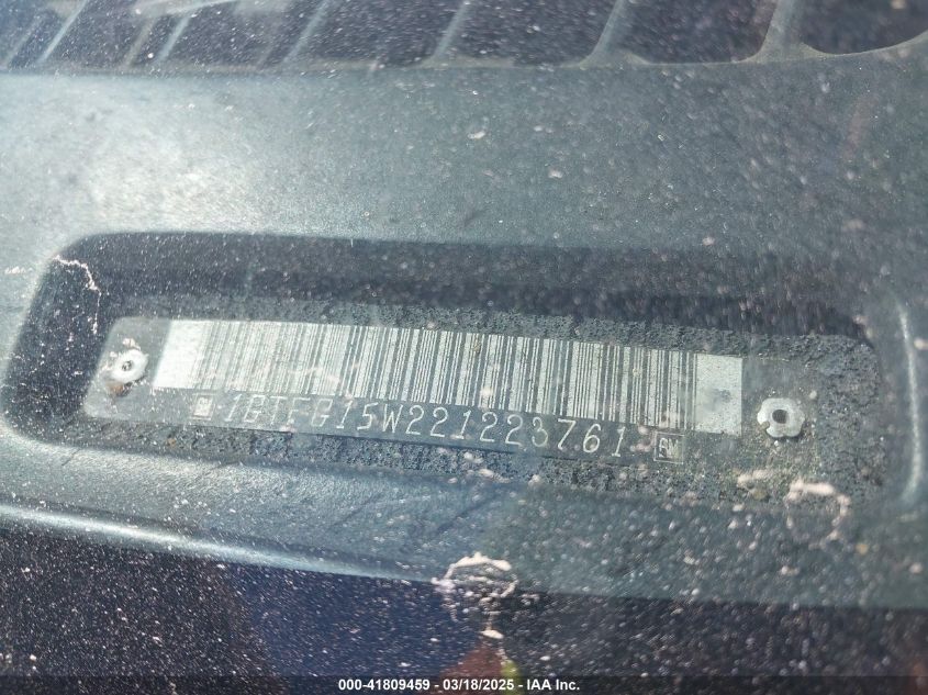 2002 GMC Savana Standard VIN: 1GTFG15W221223761 Lot: 41809459