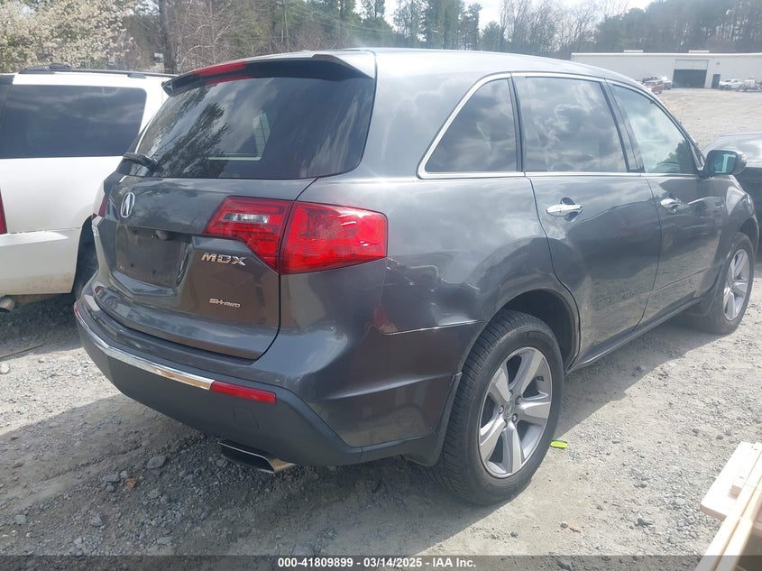 2011 ACURA MDX VIN: 2HNYD2H69BH542931