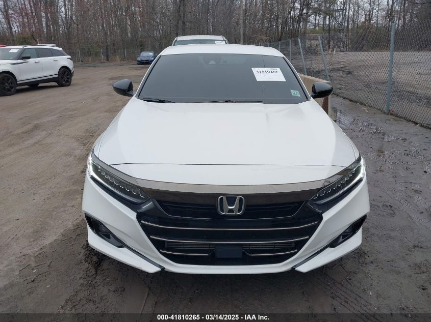 2022 Honda Accord Sport VIN: 1HGCV1F30NA104951 Lot: 41810265