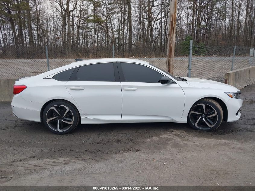 2022 Honda Accord Sport VIN: 1HGCV1F30NA104951 Lot: 41810265