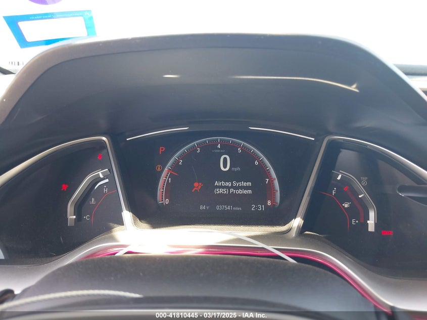 2021 HONDA CIVIC VIN: 19XFC2F85ME002091