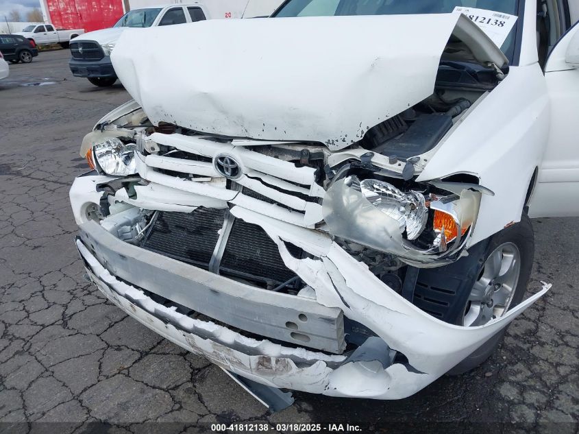 2006 Toyota Highlander V6 VIN: JTEEP21A560149531 Lot: 41812138