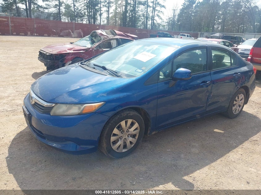 2012 HONDA CIVIC VIN: 2HGFB2F53CH545615