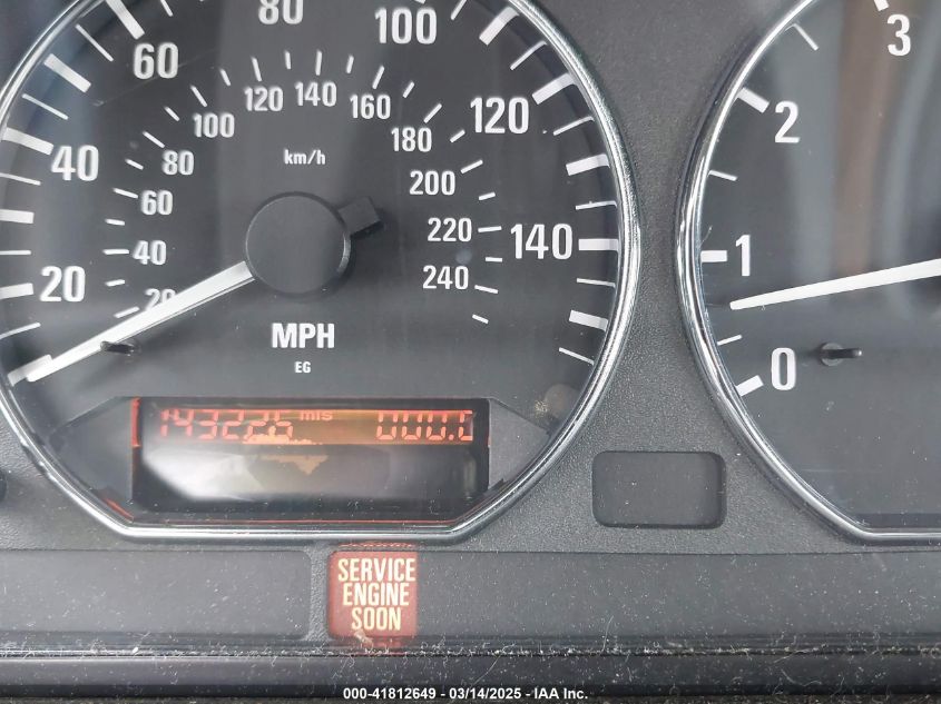 2001 BMW Z3 2.5I VIN: WBACN33481LK49139 Lot: 41812649