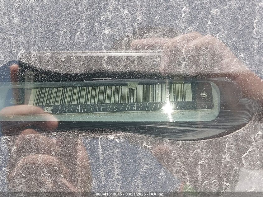 2006 Chevrolet Cobalt Ls VIN: 1G1AK55F967642170 Lot: 41813615