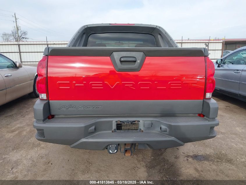 2002 Chevrolet Avalanche 1500 VIN: 3GNEC13T32G190102 Lot: 41813845