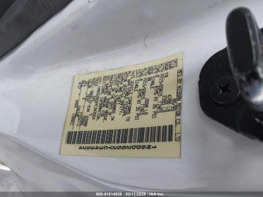 2000 Nissan Frontier Xe VIN: 1N6DD26S2YC343524 Lot: 41814928