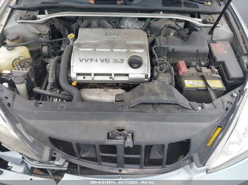 2004 Lexus Es 330 VIN: JTHBA30G645001729 Lot: 41815074