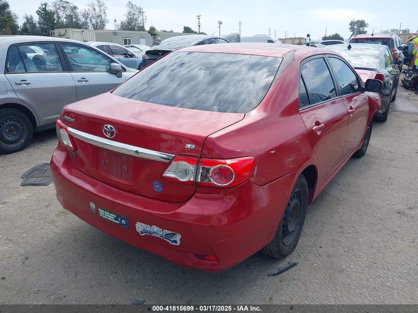 2011 TOYOTA COROLLA VIN: 2T1BU4EE6BC571672