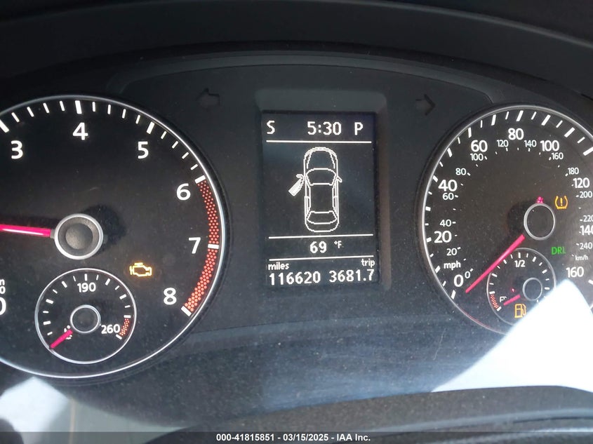 2012 VOLKSWAGEN PASSAT VIN: 1VWBP7A33CC091500