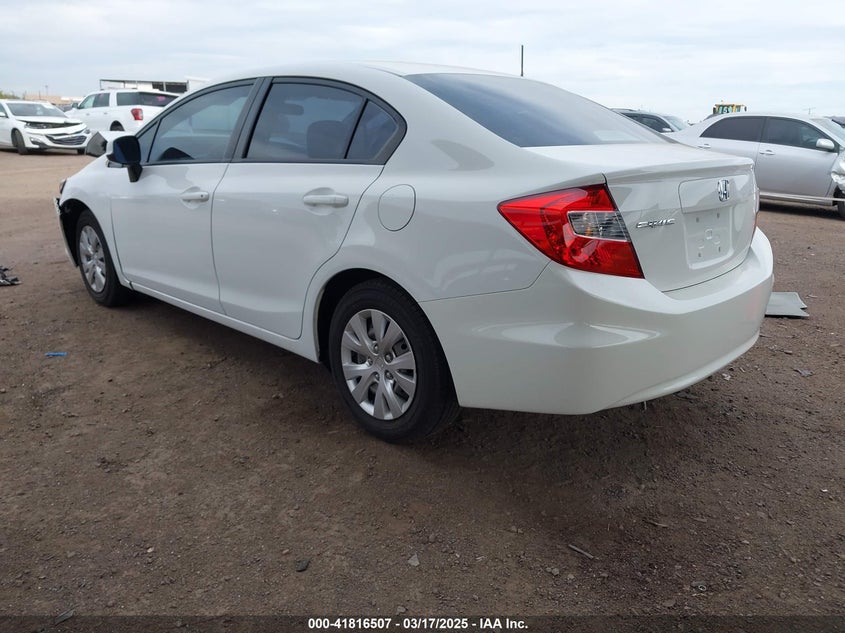 2012 HONDA CIVIC VIN: 19XFB2F56CE324830