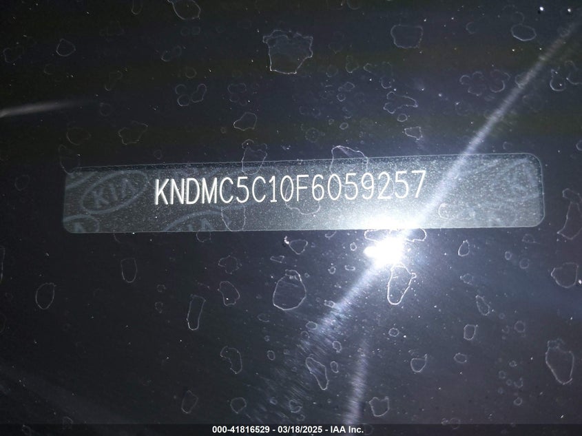 2015 KIA SEDONA EX - KNDMC5C10F6059257