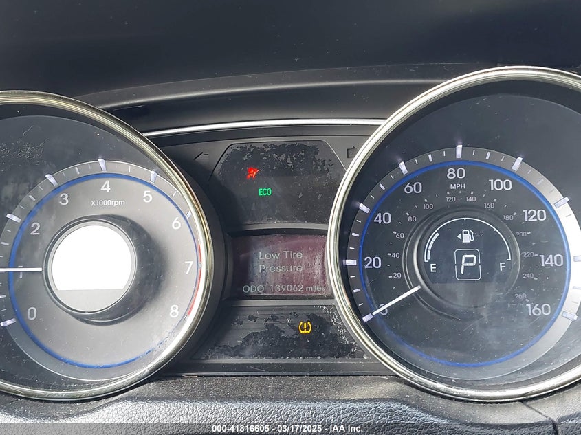 2012 HYUNDAI SONATA VIN: 5NPEC4AC3CH350016